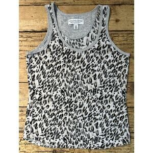 Live Love Lounge Karen Neuburger Women’s Pajama Cheetah Print Tank Top Size S
